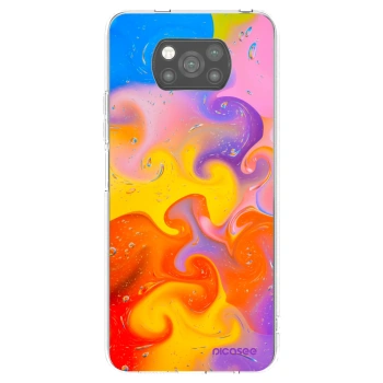 Picasee silikónový čierny obal pre Xiaomi Poco X3 - Bubbles