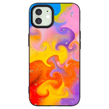 Picasee silikónový čierny obal pre Apple iPhone 12 - Bubbles