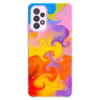 Picasee silikónový prehľadný obal pre Samsung Galaxy A32 5G A326B - Bubbles