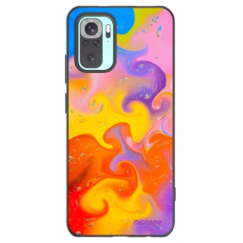 Picasee silikónový čierny obal pre Xiaomi Redmi Note 10 Pro - Bubbles