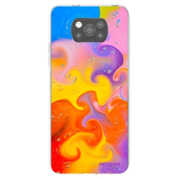 Picasee silikónový čierny obal pre Xiaomi Poco X3 Pro - Bubbles