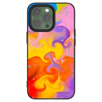 Picasee silikónový čierny obal pre Apple iPhone 13 Pro - Bubbles