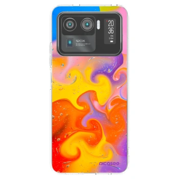 Picasee silikónový prehľadný obal pre Xiaomi Mi 11 Ultra - Bubbles