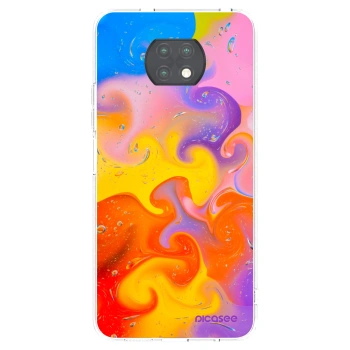 Picasee silikónový prehľadný obal pre Xiaomi Redmi Note 9T - Bubbles
