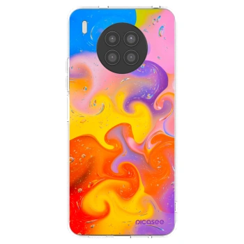 Picasee silikónový prehľadný obal pre Huawei Nova 8i - Bubbles