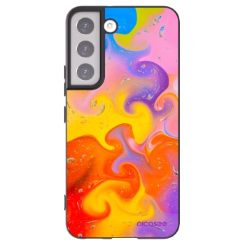 Picasee silikónový čierny obal pre Samsung Galaxy S22 5G - Bubbles