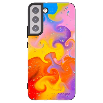 Picasee silikónový čierny obal pre Samsung Galaxy S22+ 5G - Bubbles