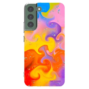 Picasee silikónový prehľadný obal pre Samsung Galaxy S22+ 5G - Bubbles