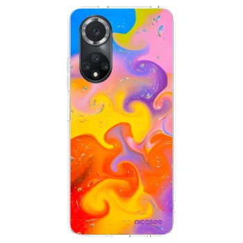 Picasee silikónový prehľadný obal pre Huawei Nova 9 SE - Bubbles