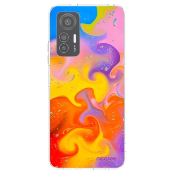 Picasee silikónový prehľadný obal pre Xiaomi 12 Lite - Bubbles