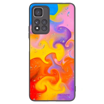 Picasee silikónový čierny obal pre Xiaomi Redmi Note 11 Pro+ 5G - Bubbles