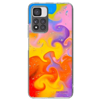 Picasee silikónový prehľadný obal pre Xiaomi Redmi Note 11 Pro+ 5G - Bubbles