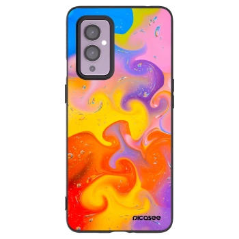 Picasee silikónový čierny obal pre OnePlus 9 - Bubbles