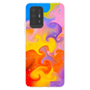 Picasee silikónový prehľadný obal pre OPPO A94 5G - Bubbles