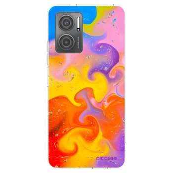 Picasee silikónový prehľadný obal pre Xiaomi Redmi 10 5G - Bubbles