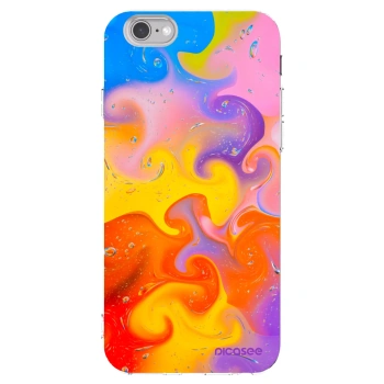 Picasee silikónový prehľadný obal pre Apple iPhone 6/6S - Bubbles
