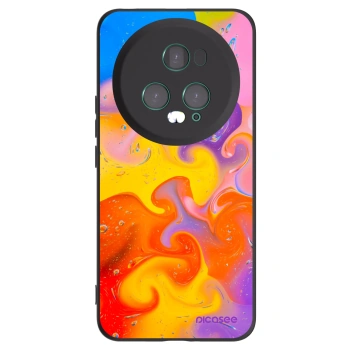 Picasee silikónový čierny obal pre Honor Magic5 Pro - Bubbles