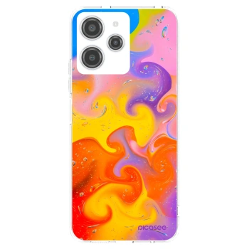 Picasee silikónový prehľadný obal pre Xiaomi Redmi 12 4G - Bubbles