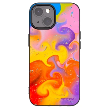 Picasee silikónový čierny obal pre Apple iPhone 15 - Bubbles