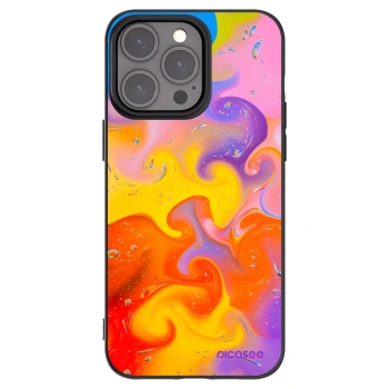 Picasee silikónový čierny obal pre Apple iPhone 15 Pro Max - Bubbles
