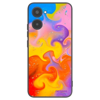 Picasee silikónový čierny obal pre Realme 10 4G - Bubbles