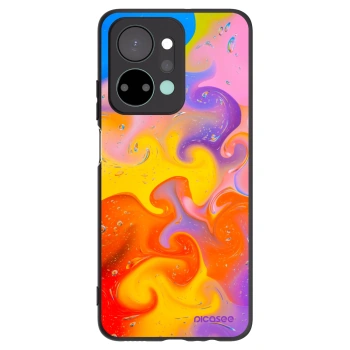 Picasee silikónový čierny obal pre Honor X7a - Bubbles