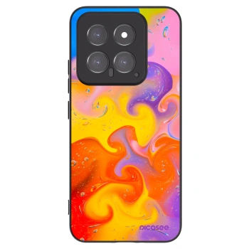 Picasee silikónový čierny obal pre Xiaomi 14 - Bubbles