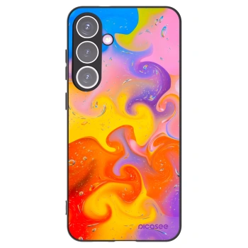 Picasee silikónový čierny obal pre Samsung Galaxy S24+ S926B 5G - Bubbles