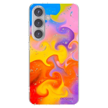 Picasee silikónový prehľadný obal pre Samsung Galaxy S24 S921B 5G - Bubbles