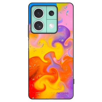 Picasee silikónový čierny obal pre Xiaomi Redmi Note 13 5G - Bubbles