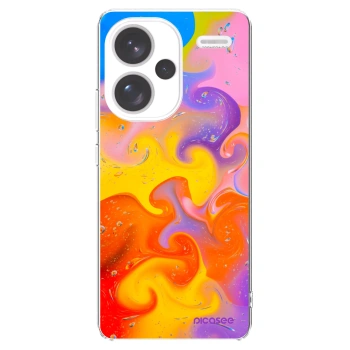 Picasee silikónový prehľadný obal pre Xiaomi Redmi Note 13 Pro+ 5G - Bubbles