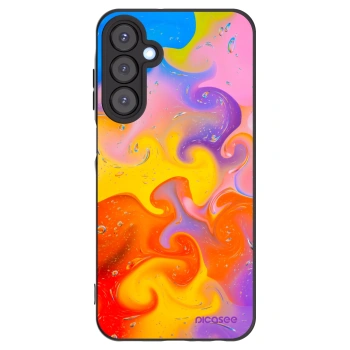 Picasee silikónový čierny obal pre Samsung Galaxy A25 A256B 5G - Bubbles