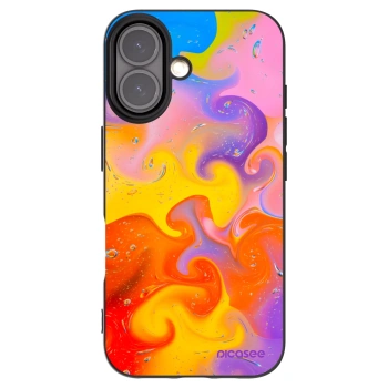 Picasee silikónový čierny obal pre Apple iPhone 16 - Bubbles
