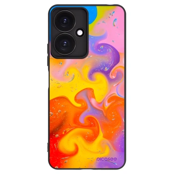 Picasee silikónový čierny obal pre Xiaomi Redmi 13C 5G - Bubbles