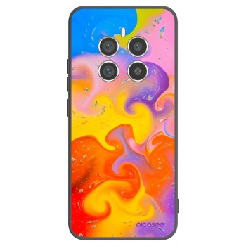 Picasee silikónový čierny obal pre Realme 12 Pro 5G - Bubbles