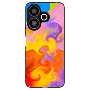 Picasee silikónový čierny obal pre Xiaomi Redmi 13 4G - Bubbles