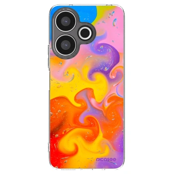 Picasee silikónový prehľadný obal pre Xiaomi Redmi 13 4G - Bubbles