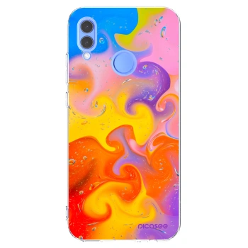 Picasee silikónový prehľadný obal pre Huawei P Smart 2019 - Bubbles