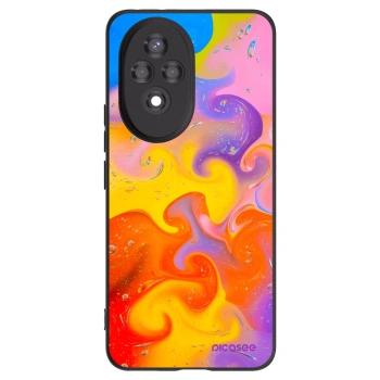 Picasee silikónový čierny obal pre Honor 200 Pro 5G - Bubbles