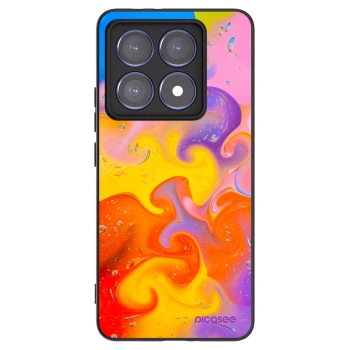 Picasee silikónový čierny obal pre Xiaomi 14T Pro - Bubbles