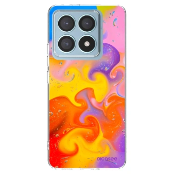 Picasee silikónový prehľadný obal pre Xiaomi 14T Pro - Bubbles