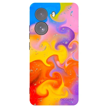 Picasee silikónový čierny obal pre Xiaomi Poco X7 - Bubbles