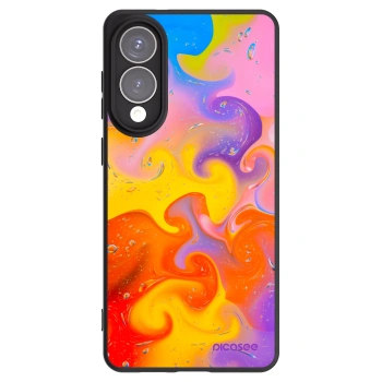 Picasee silikónový čierny obal pre Samsung Galaxy S25 Edge 5G - Bubbles
