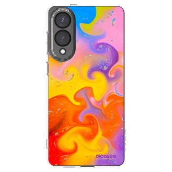 Picasee silikónový prehľadný obal pre Samsung Galaxy S25 Edge 5G - Bubbles