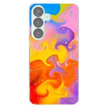 Picasee silikónový prehľadný obal pre Samsung Galaxy S25+ 5G - Bubbles