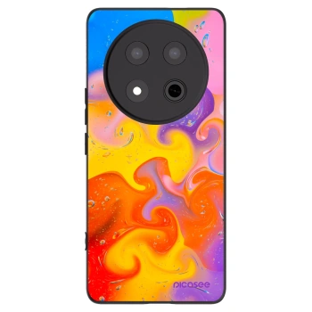 Picasee silikónový čierny obal pre Honor Magic7 Lite 5G - Bubbles