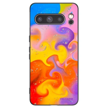 Picasee silikónový čierny obal pre Google Pixel 8 Pro - Bubbles