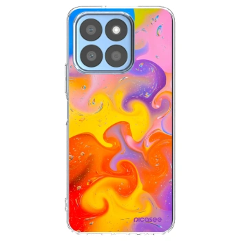 Picasee silikónový prehľadný obal pre Honor X8c - Bubbles