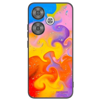 Picasee silikónový čierny obal pre Xiaomi Poco F6 - Bubbles