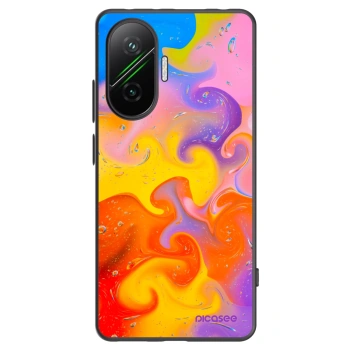 Picasee silikónový čierny obal pre Xiaomi Poco F7 Pro 5G - Bubbles